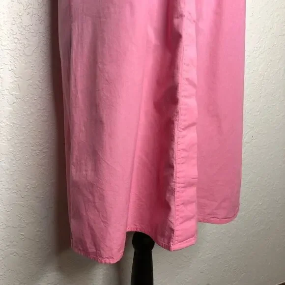 NavyBleu pink short sleeve button front shirt dress size Small - Picture 4 of 13